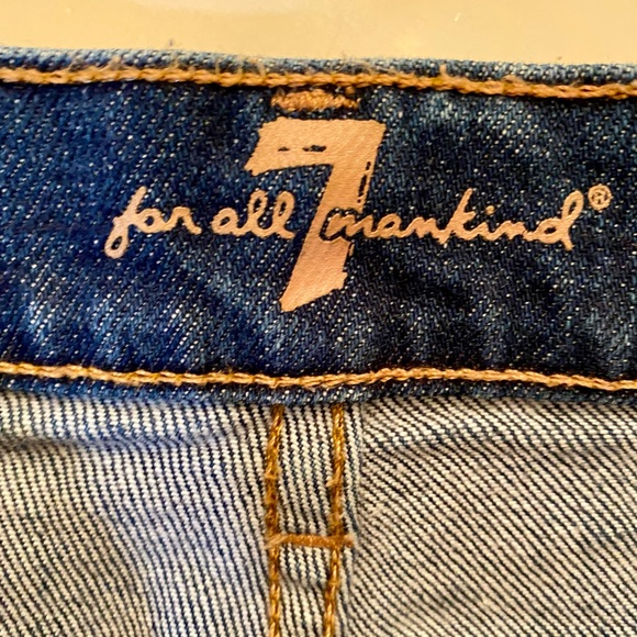 7 FOR ALL MANKIND Desert Oasis Denim Womens High Rise Cut Off Frayed Edges Short - Picture 10 of 15